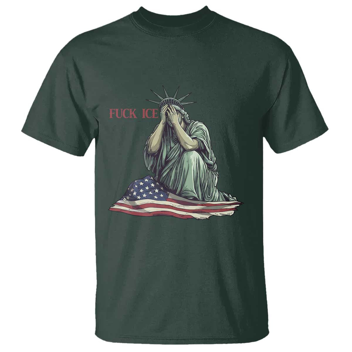 Statue of Liberty Anti ICE Deportation Human Rights Protest T Shirt