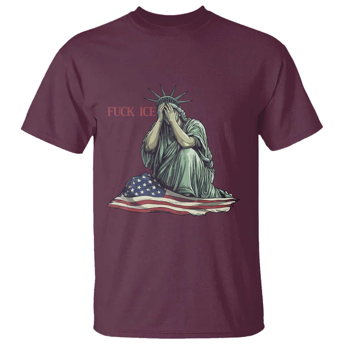 Statue of Liberty Anti ICE Deportation Human Rights Protest T Shirt