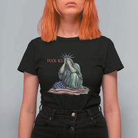 Statue of Liberty Anti ICE Deportation Human Rights Protest T Shirt For Women
