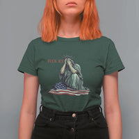 Statue of Liberty Anti ICE Deportation Human Rights Protest T Shirt For Women