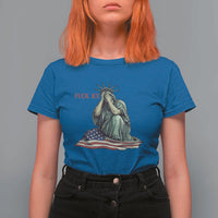 Statue of Liberty Anti ICE Deportation Human Rights Protest T Shirt For Women
