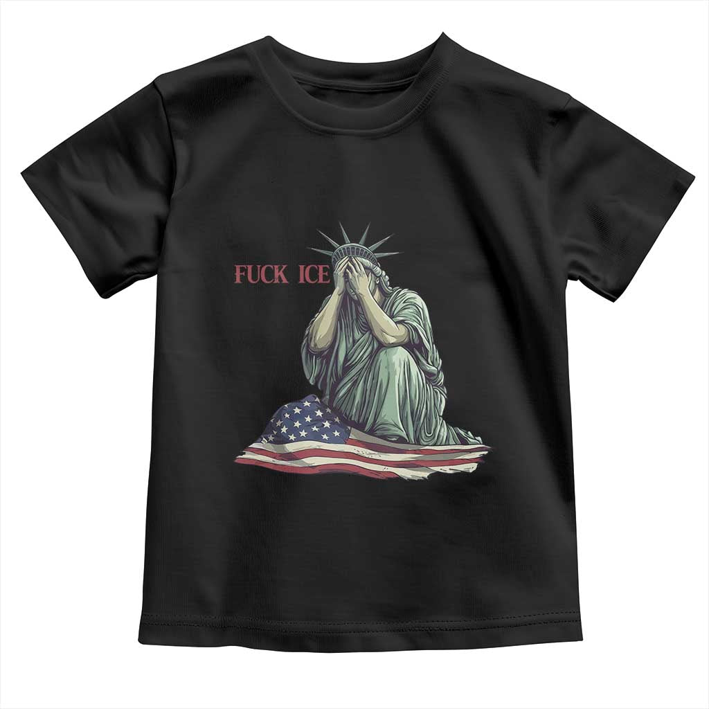 Statue of Liberty Anti ICE Deportation Human Rights Protest Toddler T Shirt