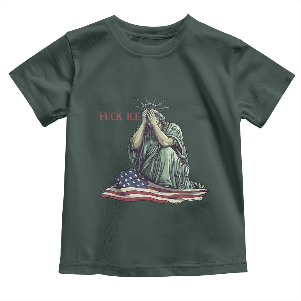Statue of Liberty Anti ICE Deportation Human Rights Protest Toddler T Shirt