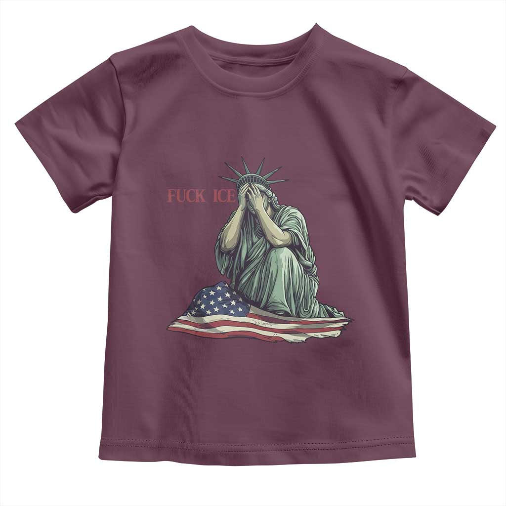 Statue of Liberty Anti ICE Deportation Human Rights Protest Toddler T Shirt