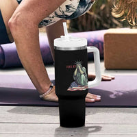Statue of Liberty Anti ICE Deportation Human Rights Protest Tumbler With Handle