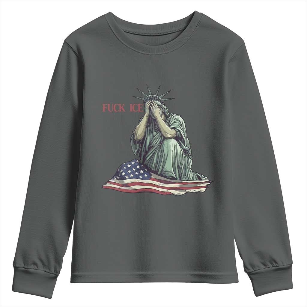 Statue of Liberty Anti ICE Deportation Human Rights Protest Youth Sweatshirt