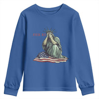 Statue of Liberty Anti ICE Deportation Human Rights Protest Youth Sweatshirt