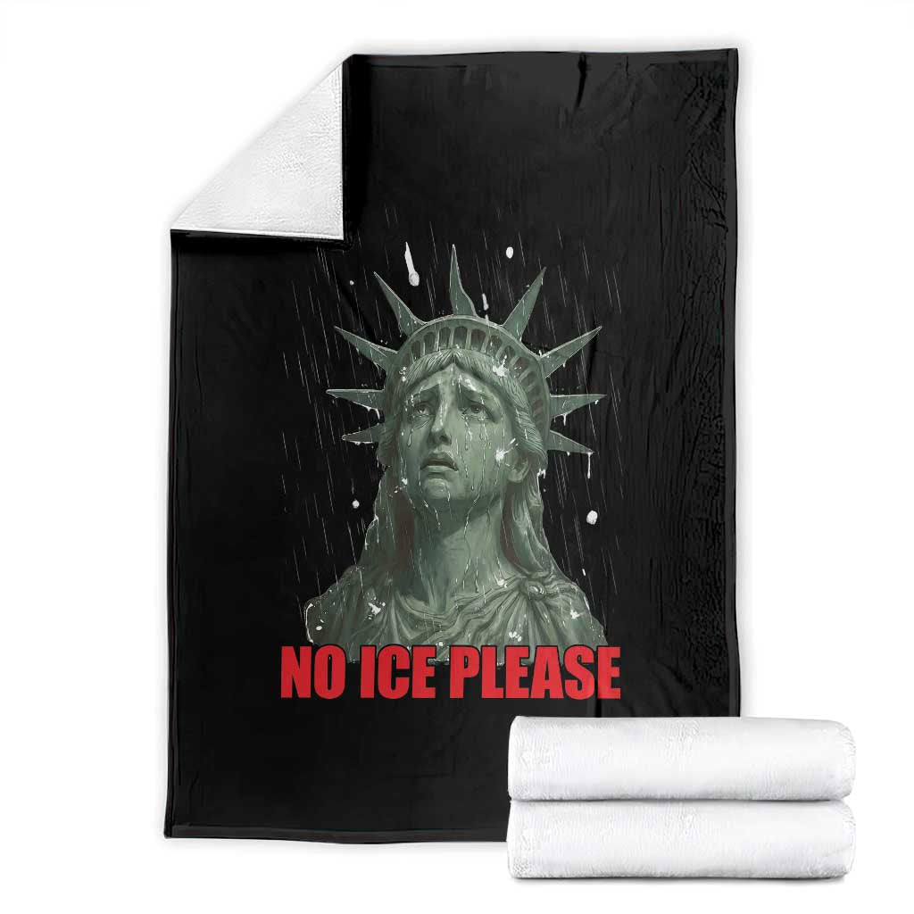 No Ice Please Throw Blanket Statue of Liberty Crying Anti ICE Deportation Human Rights
