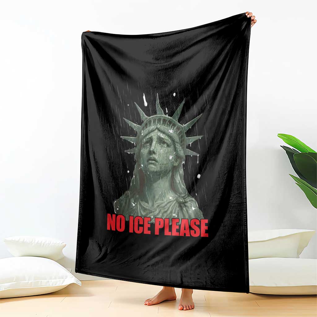 No Ice Please Throw Blanket Statue of Liberty Crying Anti ICE Deportation Human Rights