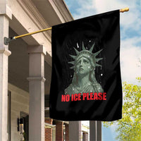No Ice Please Garden Flag Statue of Liberty Crying Anti ICE Deportation Human Rights