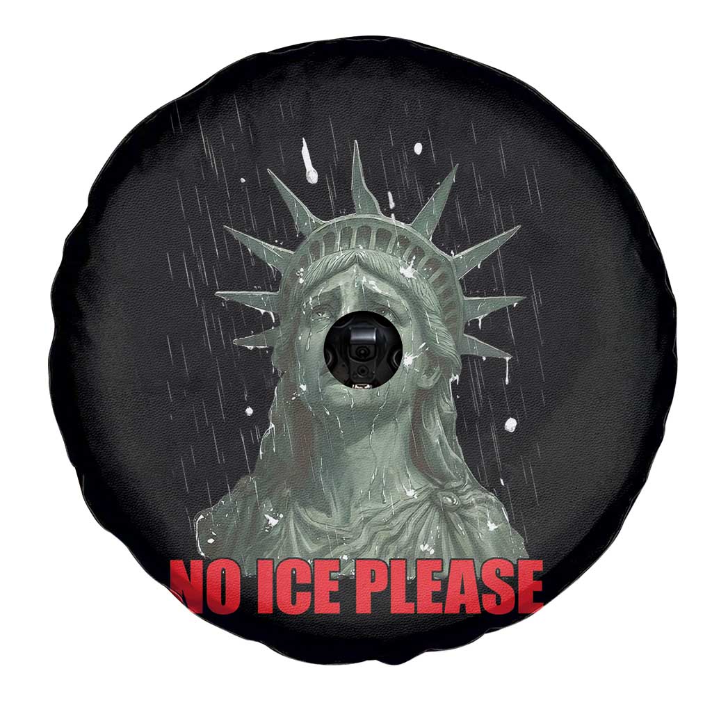 No Ice Please Spare Tire Cover Statue of Liberty Crying Anti ICE Deportation Human Rights
