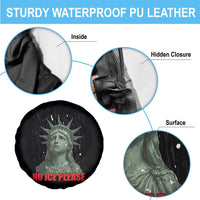 No Ice Please Spare Tire Cover Statue of Liberty Crying Anti ICE Deportation Human Rights