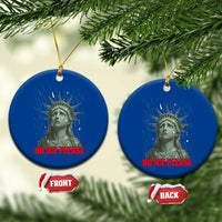 No Ice Please Ceramic Ornament Statue of Liberty Crying Anti ICE Deportation Human Rights