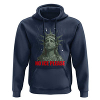 No Ice Please Hoodie Statue of Liberty Crying Anti ICE Deportation Human Rights