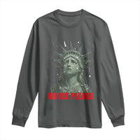 No Ice Please Long Sleeve Shirt Statue of Liberty Crying Anti ICE Deportation Human Rights