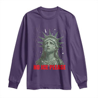 No Ice Please Long Sleeve Shirt Statue of Liberty Crying Anti ICE Deportation Human Rights