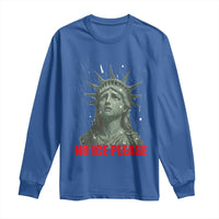 No Ice Please Long Sleeve Shirt Statue of Liberty Crying Anti ICE Deportation Human Rights