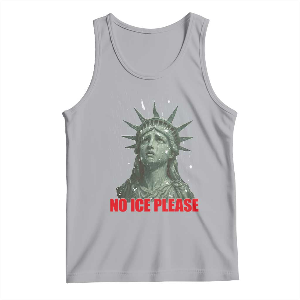 No Ice Please Tank Top Statue of Liberty Crying Anti ICE Deportation Human Rights