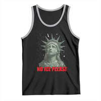 No Ice Please Tank Top Statue of Liberty Crying Anti ICE Deportation Human Rights