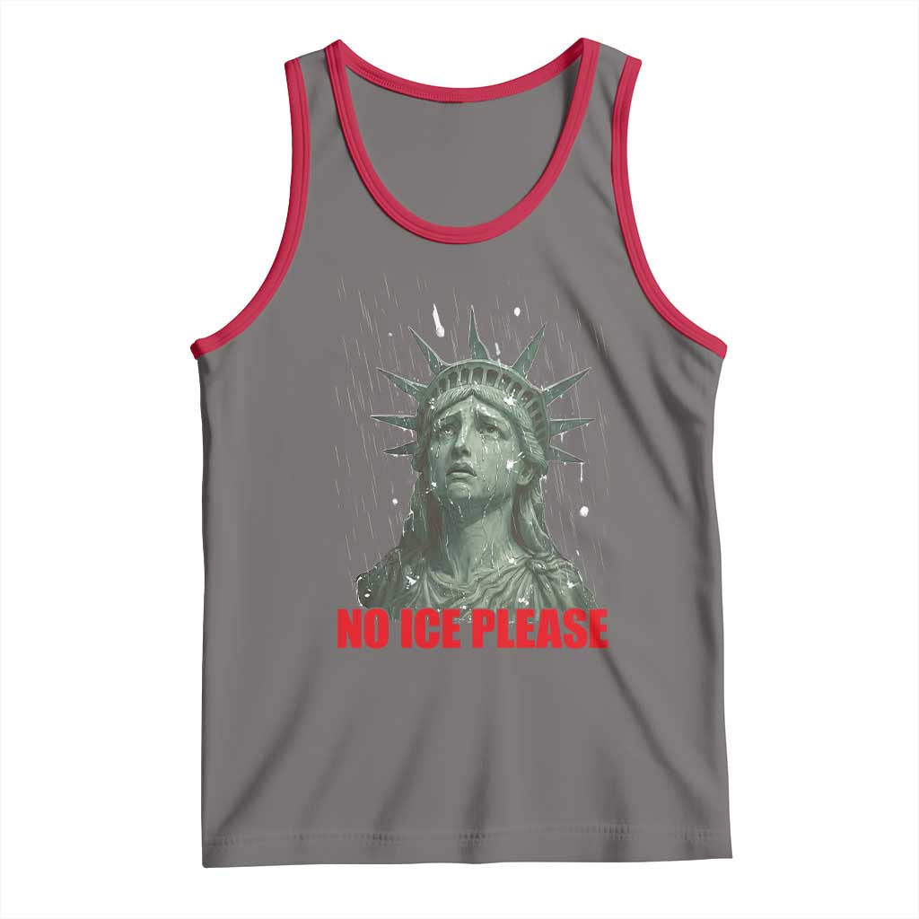 No Ice Please Tank Top Statue of Liberty Crying Anti ICE Deportation Human Rights