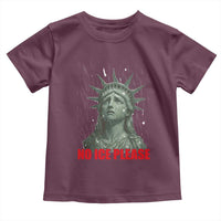 No Ice Please Toddler T Shirt Statue of Liberty Crying Anti ICE Deportation Human Rights