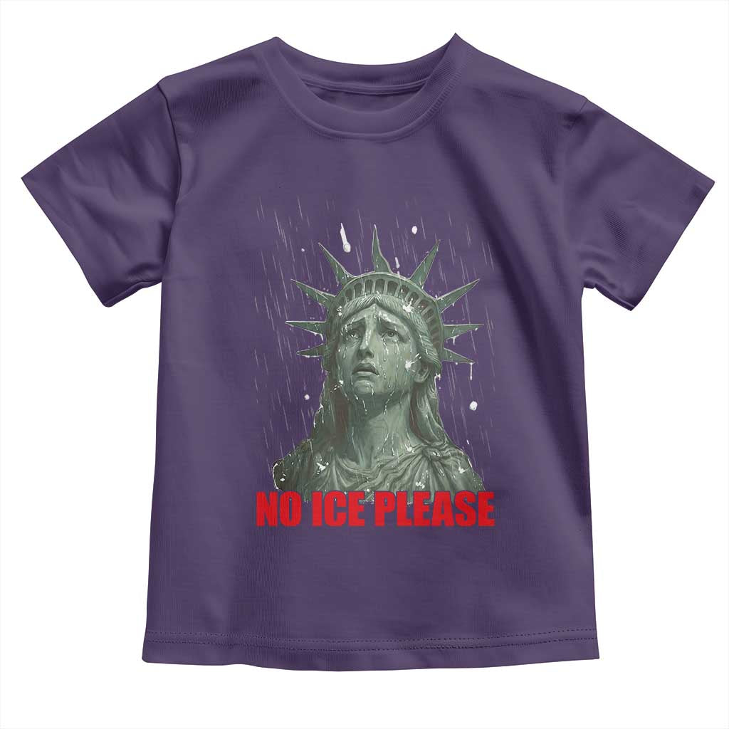 No Ice Please Toddler T Shirt Statue of Liberty Crying Anti ICE Deportation Human Rights