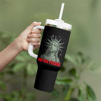 No Ice Please Tumbler With Handle Statue of Liberty Crying Anti ICE Deportation Human Rights