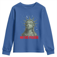 No Ice Please Youth Sweatshirt Statue of Liberty Crying Anti ICE Deportation Human Rights