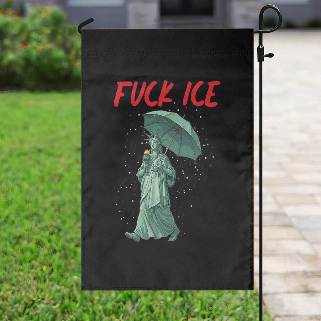 Statue of Liberty Crying Anti ICE Protest Meme Garden Flag