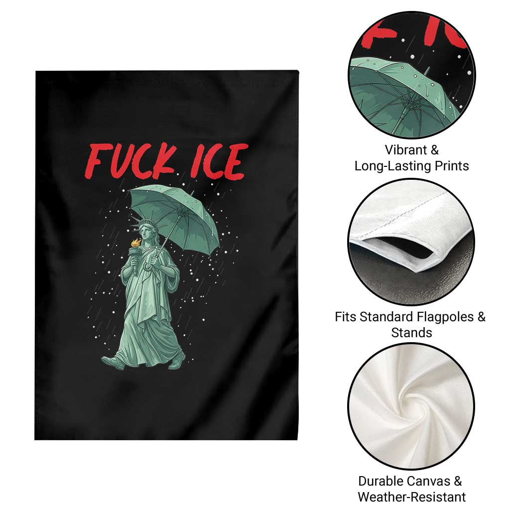 Statue of Liberty Crying Anti ICE Protest Meme Garden Flag
