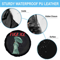 Statue of Liberty Crying Anti ICE Protest Meme Spare Tire Cover