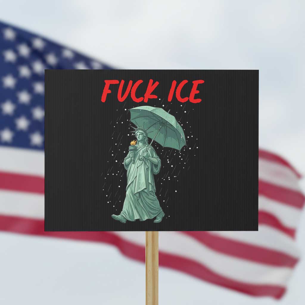 Statue of Liberty Crying Anti ICE Protest Meme Protest Sign