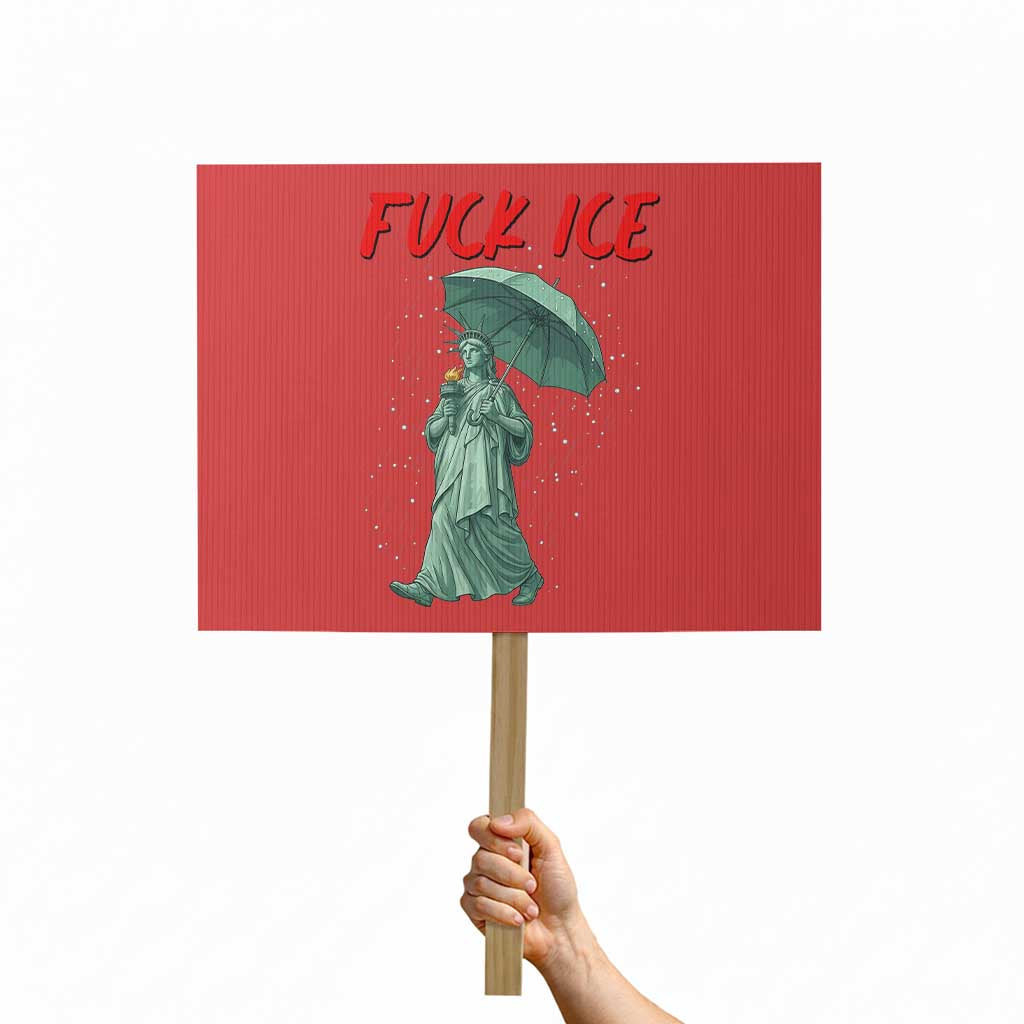 Statue of Liberty Crying Anti ICE Protest Meme Protest Sign