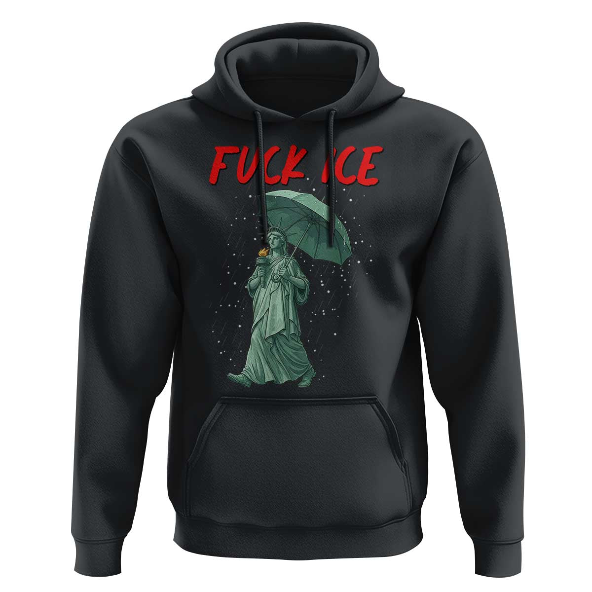 Statue of Liberty Crying Anti ICE Protest Meme Hoodie