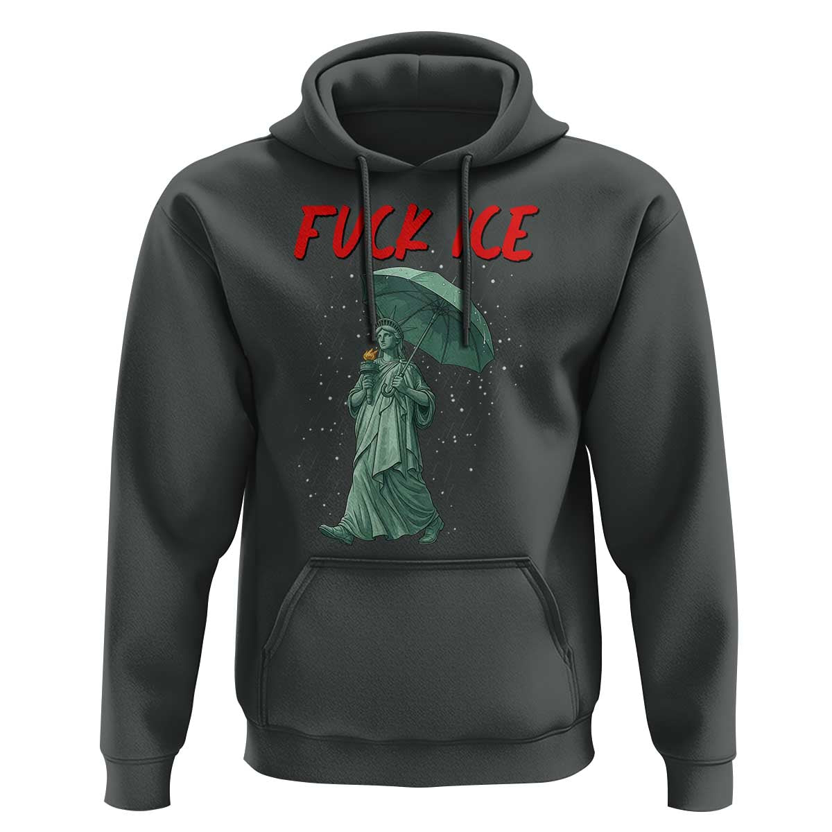Statue of Liberty Crying Anti ICE Protest Meme Hoodie