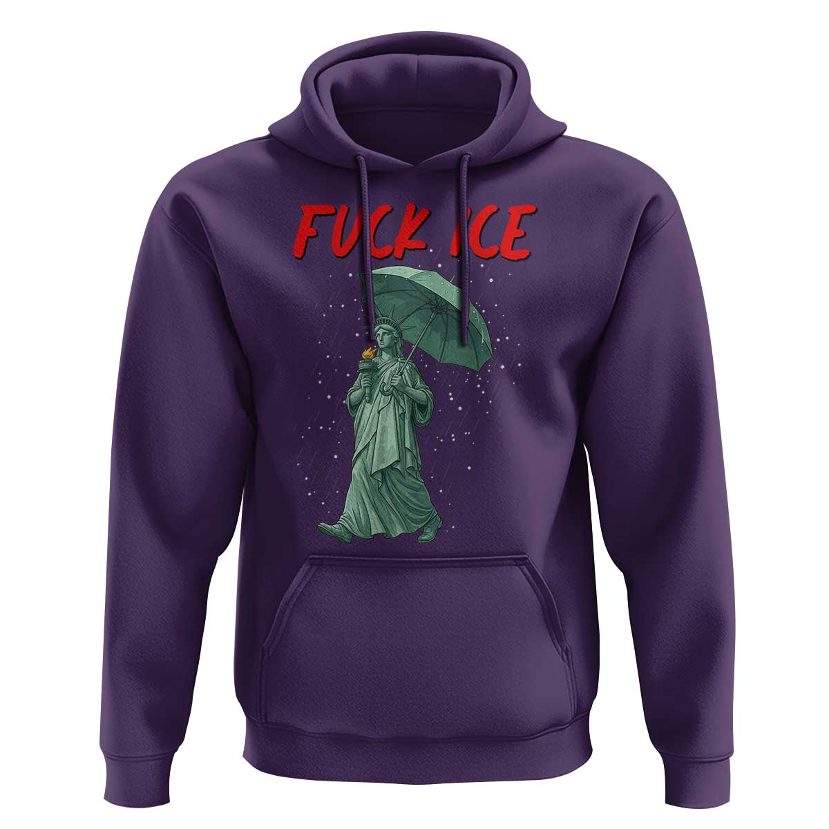 Statue of Liberty Crying Anti ICE Protest Meme Hoodie