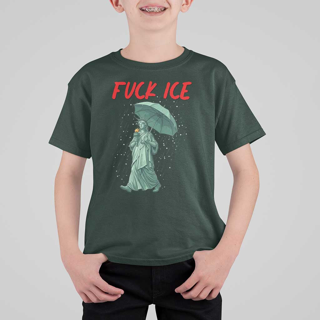 Statue of Liberty Crying Anti ICE Protest Meme T Shirt For Kid