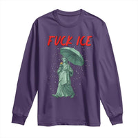Statue of Liberty Crying Anti ICE Protest Meme Long Sleeve Shirt