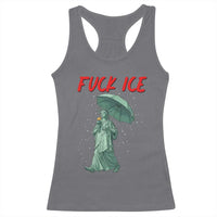 Statue of Liberty Crying Anti ICE Protest Meme Racerback Tank Top
