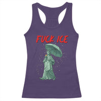Statue of Liberty Crying Anti ICE Protest Meme Racerback Tank Top