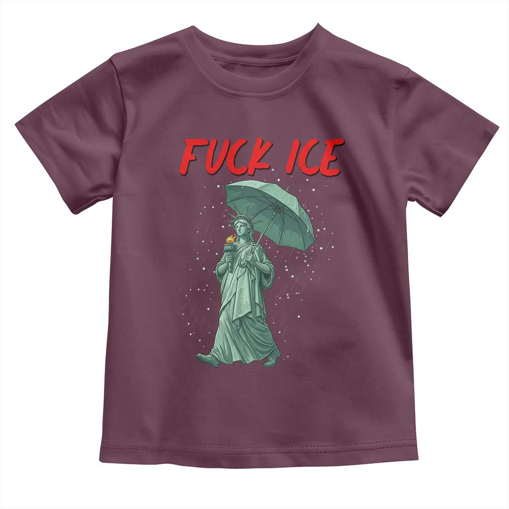 Statue of Liberty Crying Anti ICE Protest Meme Toddler T Shirt