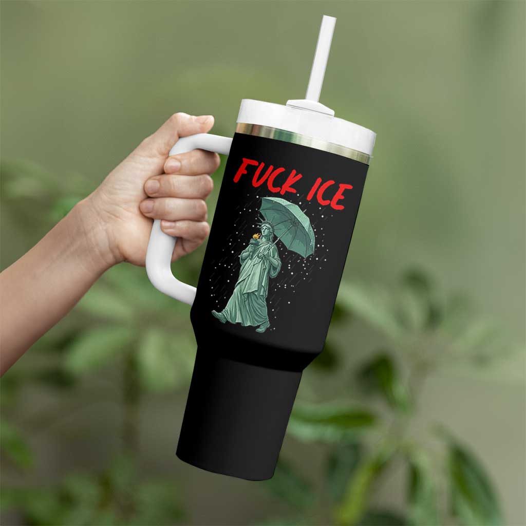 Statue of Liberty Crying Anti ICE Protest Meme Tumbler With Handle