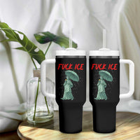 Statue of Liberty Crying Anti ICE Protest Meme Tumbler With Handle