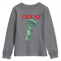 Statue of Liberty Crying Anti ICE Protest Meme Youth Sweatshirt