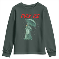 Statue of Liberty Crying Anti ICE Protest Meme Youth Sweatshirt