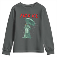 Statue of Liberty Crying Anti ICE Protest Meme Youth Sweatshirt