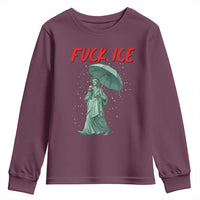 Statue of Liberty Crying Anti ICE Protest Meme Youth Sweatshirt