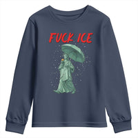 Statue of Liberty Crying Anti ICE Protest Meme Youth Sweatshirt