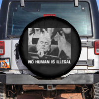 No Human Is Illegal Spare Tire Cover Funny Cat Anti ICE Meme