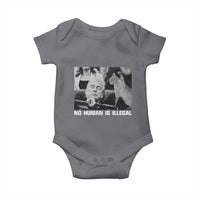 No Human Is Illegal Baby Onesie Funny Cat Anti ICE Meme